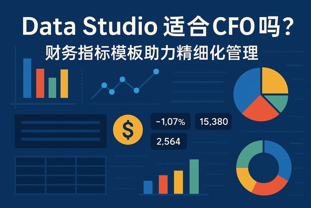 Data Studio适合CFO吗？财务指标模板助力精细化管理